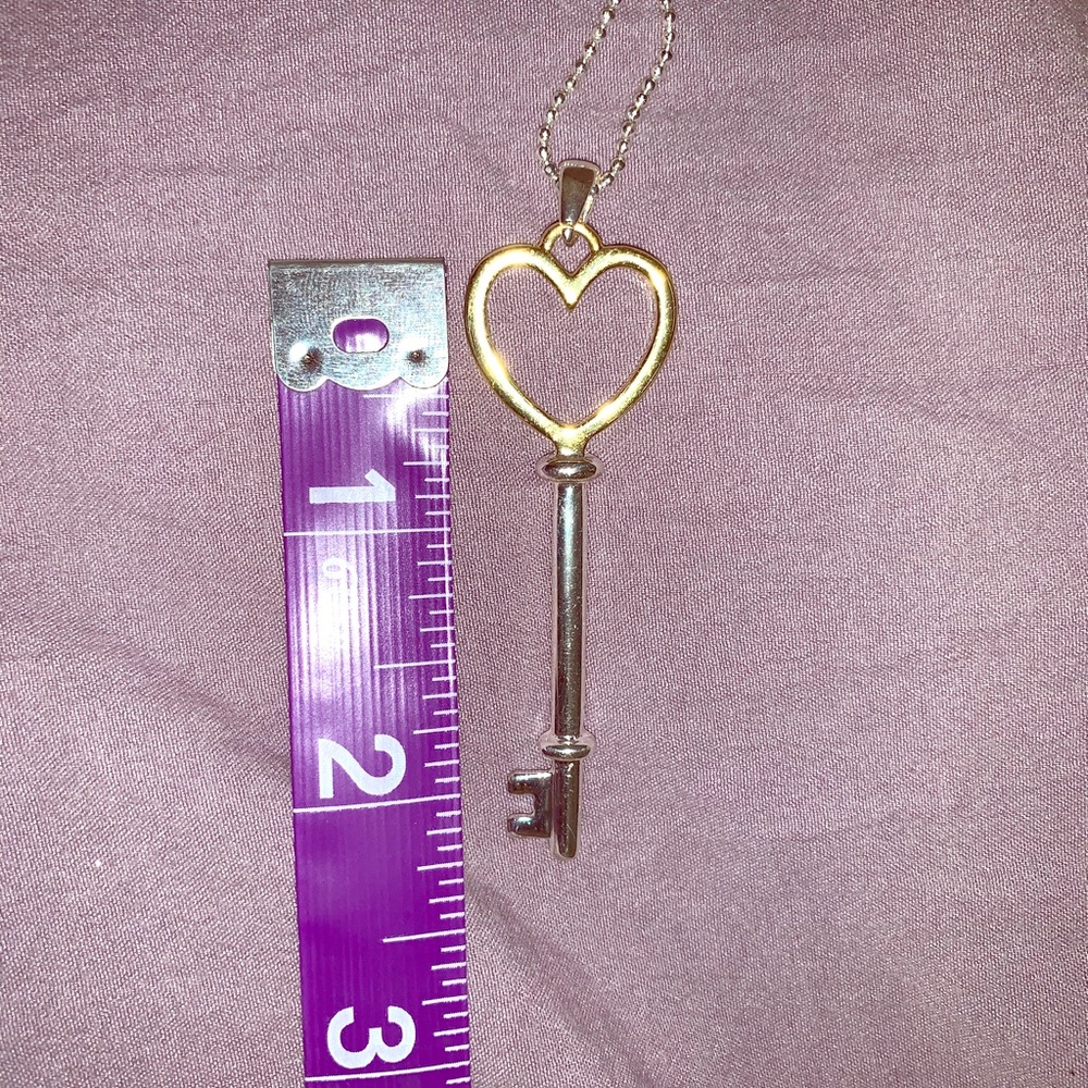 Premier designs heart key long necklace